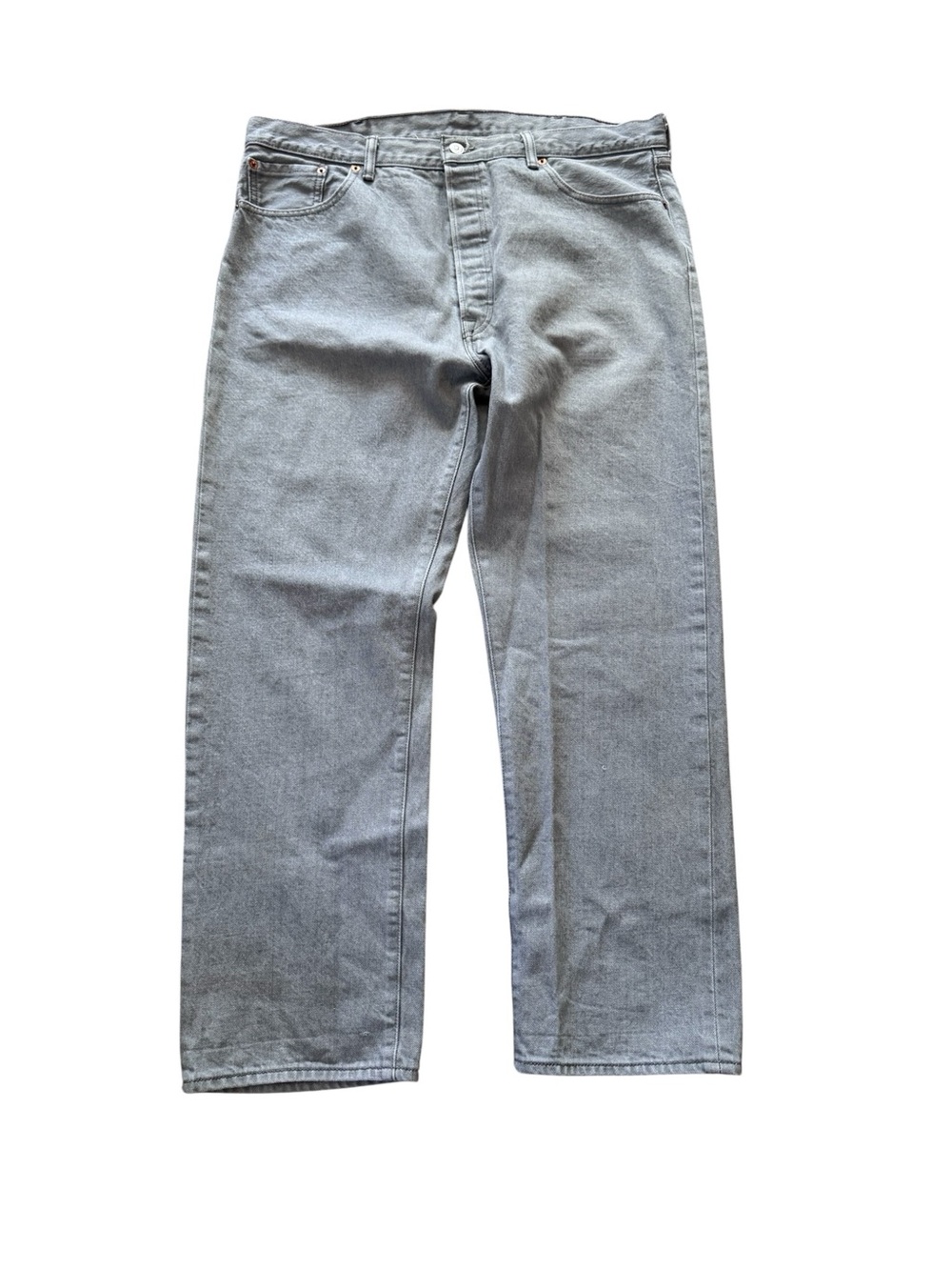 Levis 501 XX Jeans Mens 40x32 Gray Straight Leg Button Fly Denim EUC